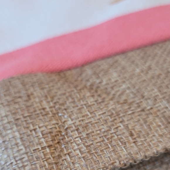 Stylish Pink and White Striped Tote with Rope Handles - Picture 4 of 6